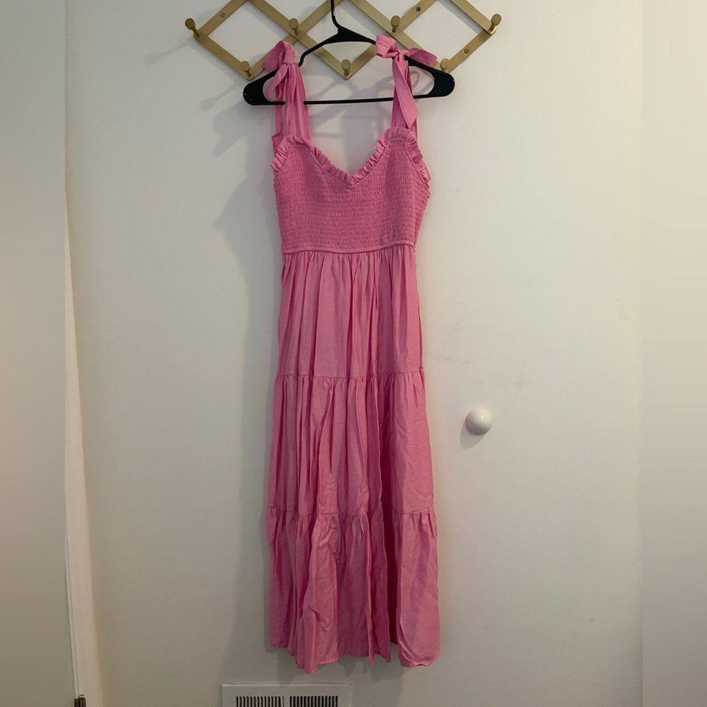 Blu Pepper Pink Midi Dress